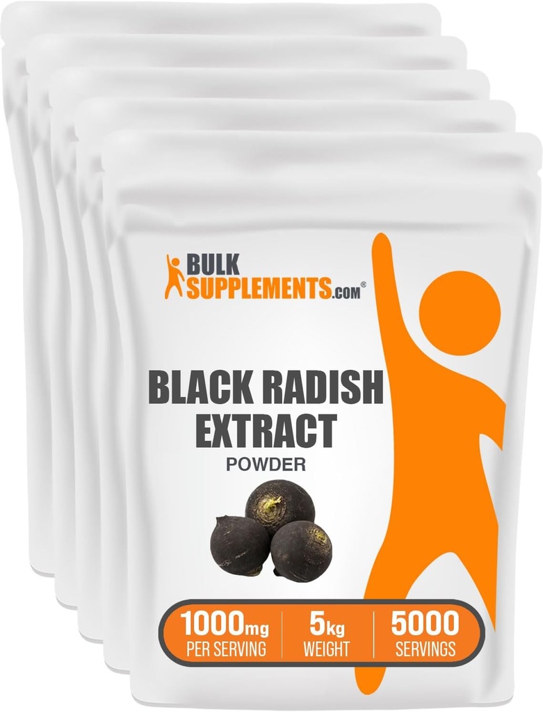 BulkSupplements.com Polvere di estratto di radiante nero - Supporto per fegato - Estratto di radiante nero spagnolo - Supplemento al fegato - Integratori di erbe per la salute epatica e digestiva (5 chilogrammi - 11 lbs)