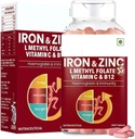 Arricchito con vitamina C & B12 | Immunity & Haemoglobin Booster | Aumenta il livello HB + Promuove i livelli di ferro sani | Riduce la fatica, migliora la salute e l'energia respiratoria | 60 T