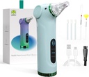 Multi-Functional Electric Ear Wax Removal Tool Ear Cleaning Kit - Drying Ear Canal&Massaging Ear, per adulti e bambini (Green)