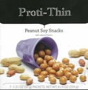 Spuntini di soia di arachidi Proti-Thin, 15g Protein, Bassa Calorie, Basso Grasso, Carbo basso, Nessun Ingredienti di glutine, Puff proteiciali dietetici, KETO Friendly, Proteine Ideale Compatibili, 7 Conte Box
