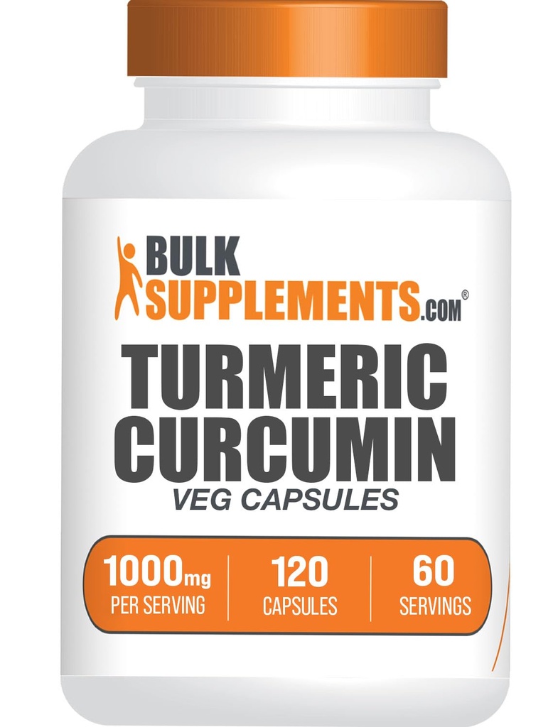 BulkSupplements.com Estratto di curcuma capsule - Supplemento di curcuma, supplemento curcuma curcuma curcuma 1000mg - Gluten Free, 120 capsule di veg (Pack of 1)