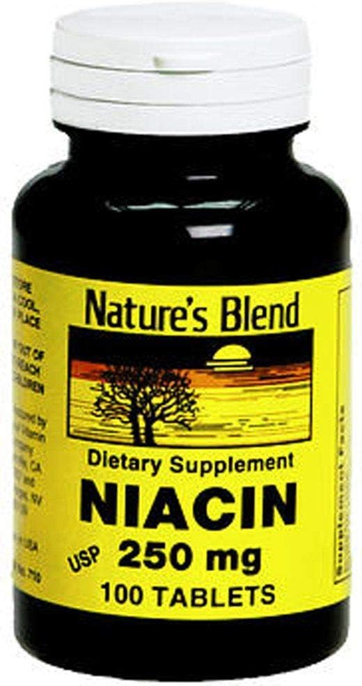 Niacina di miscela della natura 250 mg 250 mg 100 Tabs