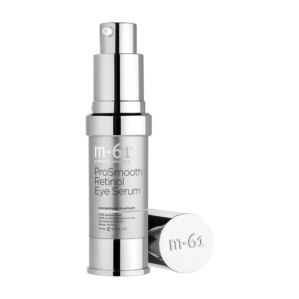 m-61 ProSmooth Retinol Eye Serum | 0.1% Non irritante Retinol Eye Siero con Vitamina C, 0.5 Fl Oz