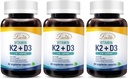 Lovita Vitamin K2 + D3, 400 IU Vegan Vitamin D3 & 120 mcg Vitamina K2 (MK-7), 2 in 1 Formula, Immune Vitamin Complex, Supporta il vostro cuore, denti e funzione immunitaria, 30 capsule vegetariane (Pack of 3)