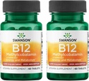 Swanson Vitamina B-12 Methylcobalamin Alto assorbimento 5000 mcg 60 Tabs (2 Confezione)