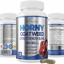Arrapato Goat Weed 1590mg Extra Forza w. Maca, L-Arginina, Ginseng, Boost Performance, Stamina, Energy, Non-GMO Formula, 90 capsule