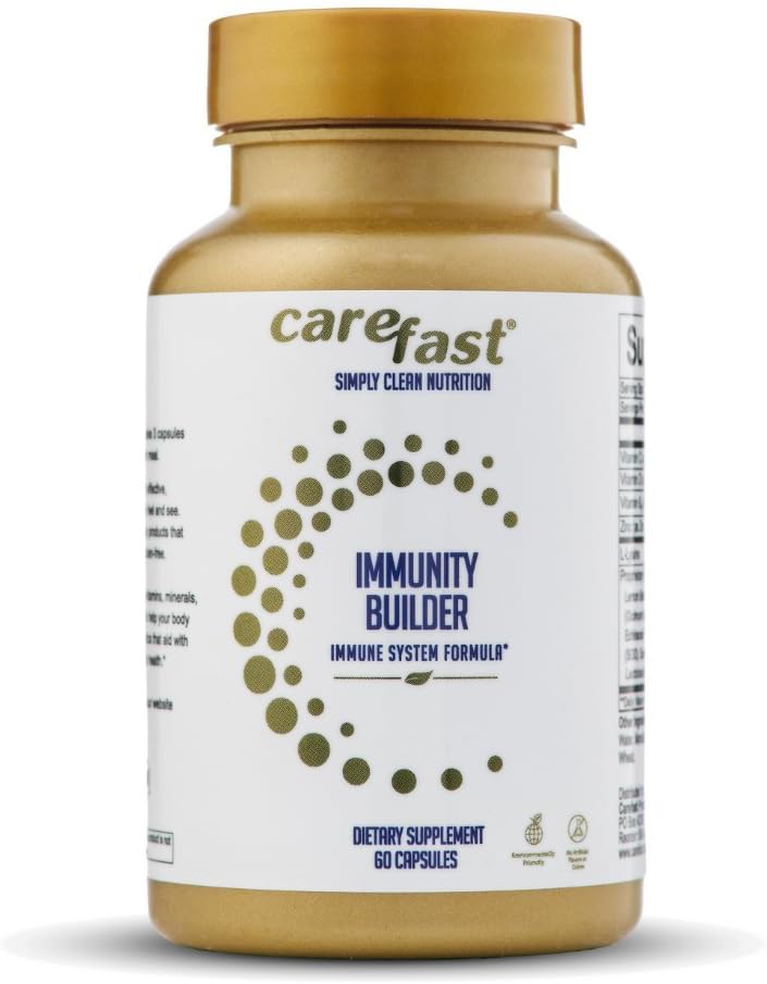 Integratori di immunità - 60 capsule vegane naturali - Vitamine C, B6, D, Estratto di sambuco e zinco - Sistema immunitario Booster di sostegno per gli uomini, donne, anziani