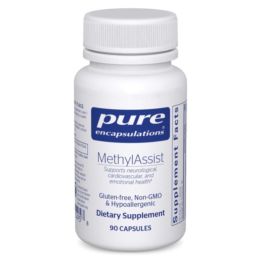 Pure Encapsulations MethylAssist 90's - B Vitamin Complex - Supporto per la metilazione* - Salute del cuore e del cervello - Non-GMO & Gluten Free - 90 Capsule