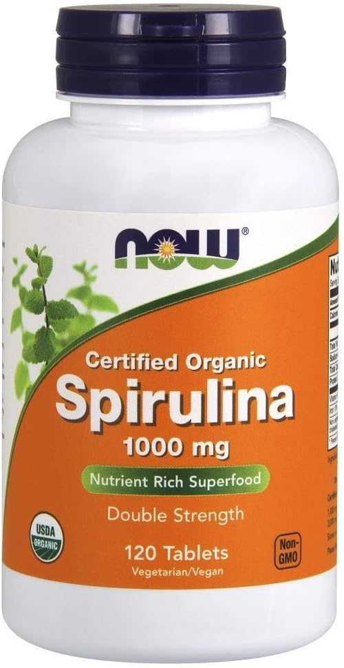 Ora Alimenti - Certificato Organico, Spirulina, 1000 mg, 120 compresse