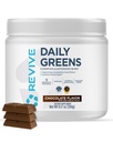 Revive MD Daily Green Powder Superfood (Chocolate) - Supergreens Polvere per sostenere i livelli di energia - Succo verde che migliora l'assunzione di fibre - Sostegni vegetali Digestione e salute del fegato