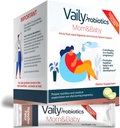 Vaily Mom & Baby Probiotics - Polvere Probiotici di Vitamine Postali e Prenatali per le donne - rafforza il sistema immunitario e la salute digestiva, la pelle del bambino sana - Prenatal Essentials, la digestione facile - 30 Sticks