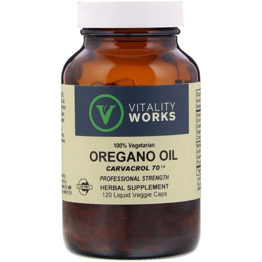 Olio di origano vegano, 120 CT