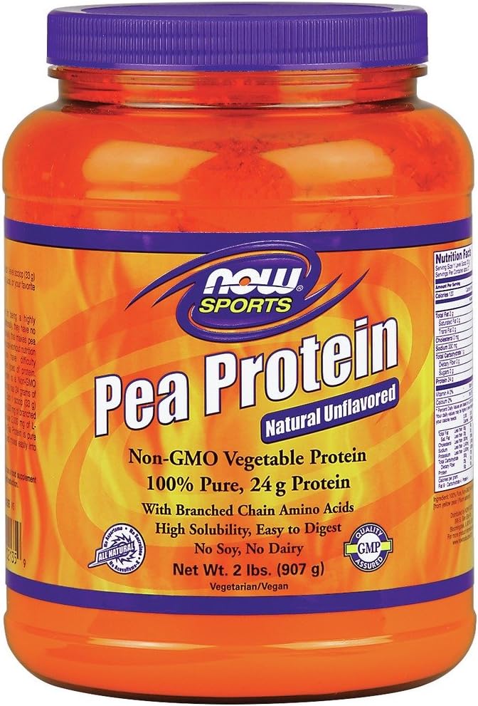 Ora alimenti 100% polvere di proteine di pea pura in 2 contenitori di pound (pacchetto di 2)