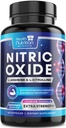 Booster 3000mg - 3X L-Araginina AKG & HCI + L-Citrulline Malate - Miglior supplemento nitrico di sostegno del muscolo - Energia naturale, supporto di salute del cuore in bottiglia USA - 60 capsule