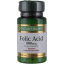 Integratore di acido folico di Bounty della natura, Supporta la salute cardiovascolare, 800mcg, Multi, No Flavour, 750 Conte, Confezione di 3