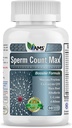 America Medic & Science Sperm Count Max (60 capsule) | Male Fertilità Supplemento | Migliora il conteggio dello sperma e la salute riproduttiva | Vitamine prenatali per gli uomini | con zinco, CoQ10, Vitamina C, B2, e B12