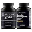 Nugenix Essentials Creatina Monoidrato e Total-T Testosterone Booster per gli uomini