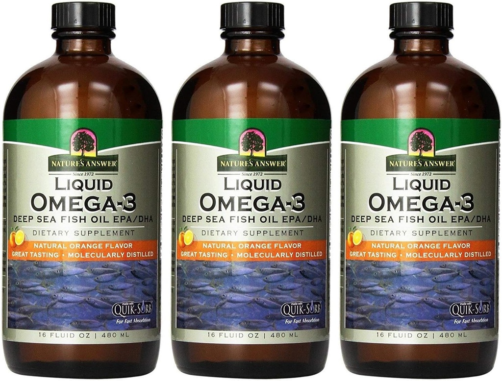 (3 PACK) - Natures Risposta - Omega 3 Liquid | 480ml | 3 PACK BUNDLE