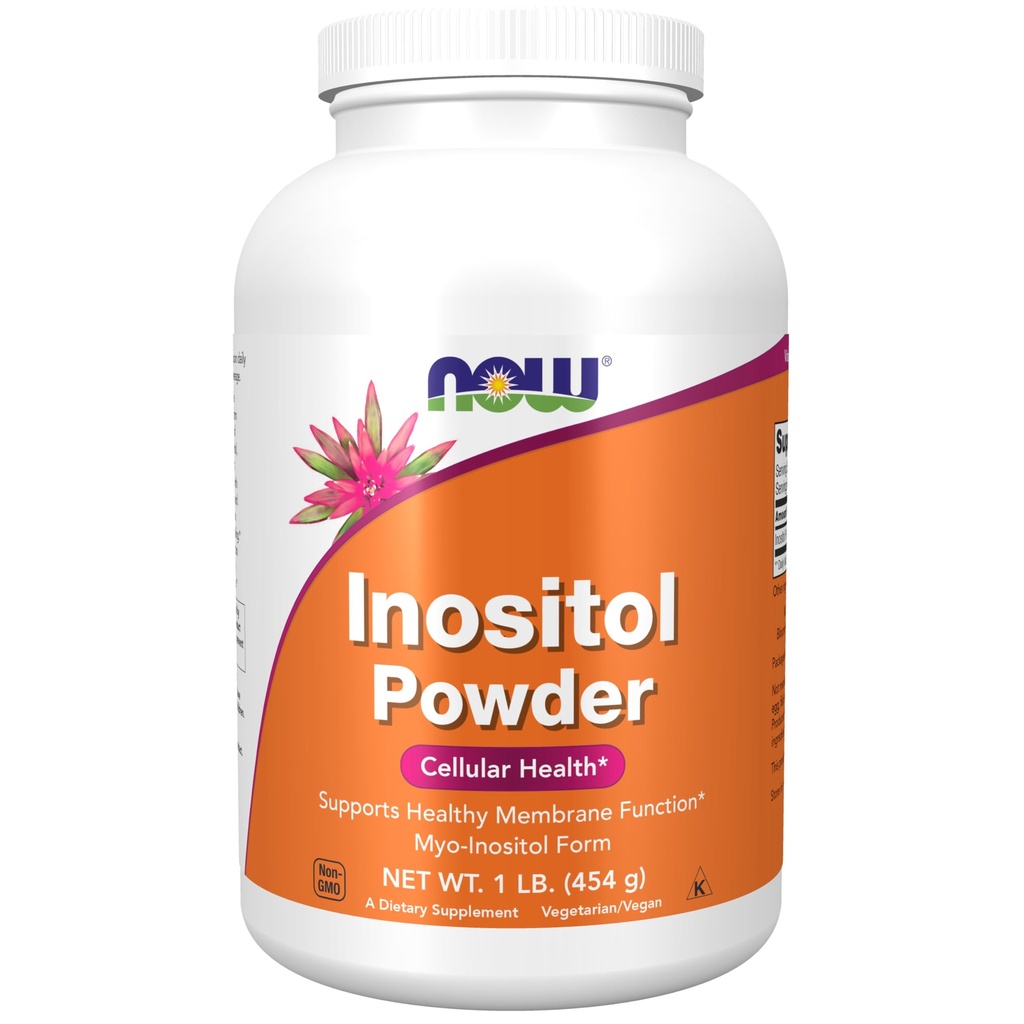 NOW Integratori alimentari, Polvere di inositolo, Segnalazione di neurotrasmettitore*, Salute cellulare*, 1-Pound