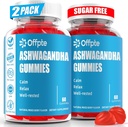 Ashwagandha Gummies Zucchero gratuito per gli uomini delle donne, ad alta potenza Ashwagandha Root Extract Supplementi con L-teanina GABA camomilla curcuma vitamina D3 B12 per gli adulti Stress Vegan (Mixed Berry)