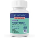 WELMATE - Allergy Relief - Fexofenadine HCl 60 mg - 12 ore Antistamina non dorsale - starnuta - Runny Nose - Itchy Eyes, Nose & Throat - Allergy Relief Tablets - 200 Conte