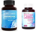 BioEmblem Donna Triple Magnesium Complex Beauty Probiotics - Assortimento 120 Pezzi - Non aromatizzato