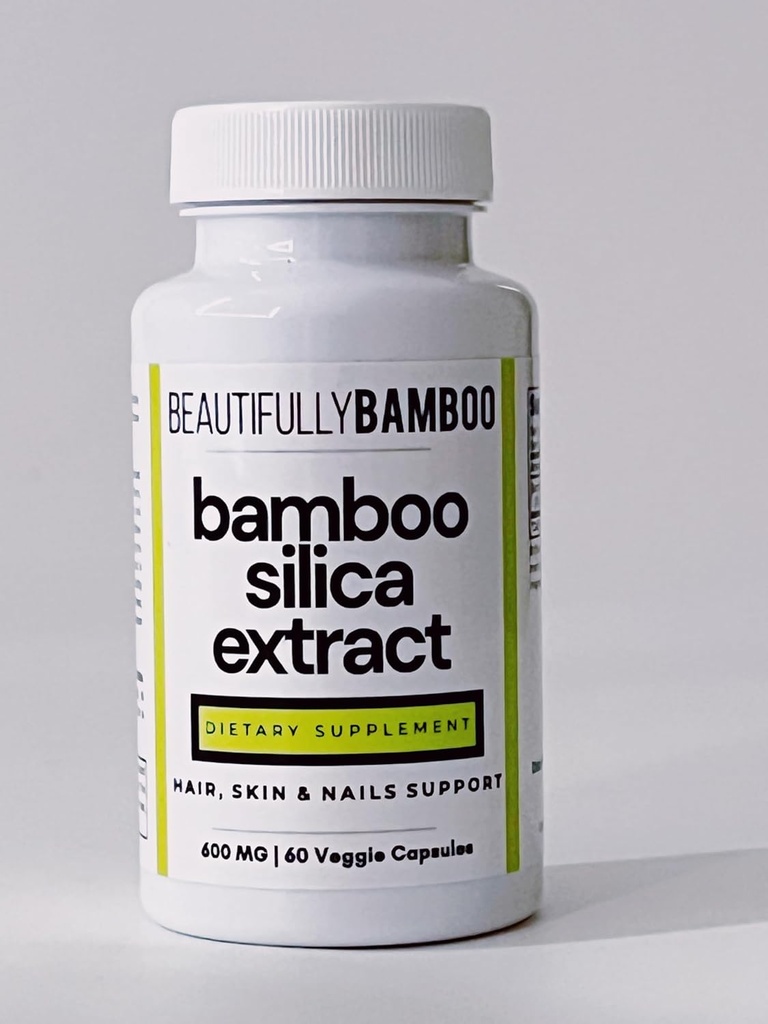 Generico Bamboo Silica Estratto di capsule [Beautifully Bamboo], 60 conte (Pack of 1)