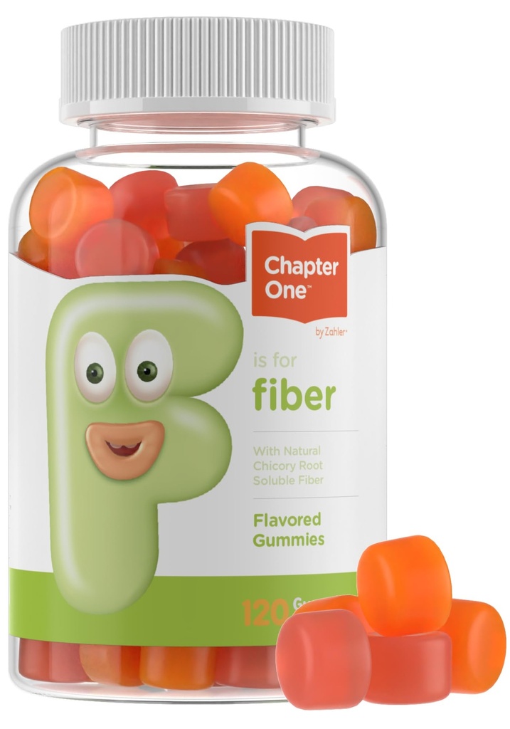 Zahler - Fiber Gummies per adulti e bambini (120 Conte) Certificata Kosher Adult & Kids Fiber Gummy Chews for Digestion Support, Regolarità sana & Salute complessiva - Chewable Children's Fiber Supplements