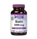 Bluebonnet Nutrition Biotin 5000 mcg, Hair & Nail Support*, Non OGM, Vegan, Kosher Certified, Gluten-Free, Soy-Free, Dairy-Free, 120 Capsule Vegetali, 120 Serve