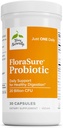Terry Naturally FloraSure Probiotic - Supplemento di digestione agli aiuti contro occasionali Bloating & Support Gas Relief - Gut Health Support Supplement con Bifidobacterium Bifidum - 30 capsule