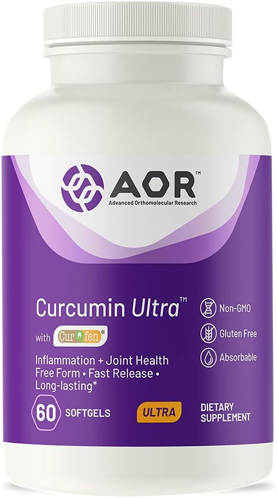 AOR, Curcumin Ultra, Integratore Premium, Supporto Giunto Veloce, 60 Softgels (60 Serve)