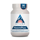 Ayush Herbs Neem Plus - Salute Digestiva per le donne e gli uomini, Gut Support Supplemento per la salute della pelle di Stomach &, Supporto Immune - 90 capsule vegetariane (1 Conte)