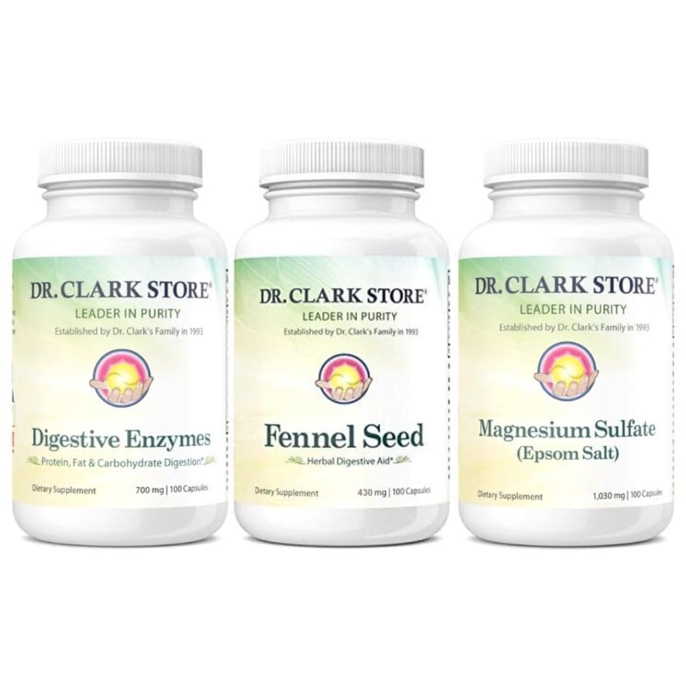 Dr Clark Store Flat Tummy & Debloating Kit – Supporto Digestivo Naturale per Bloating Relief, Flat Stomach & Better Gut Health
