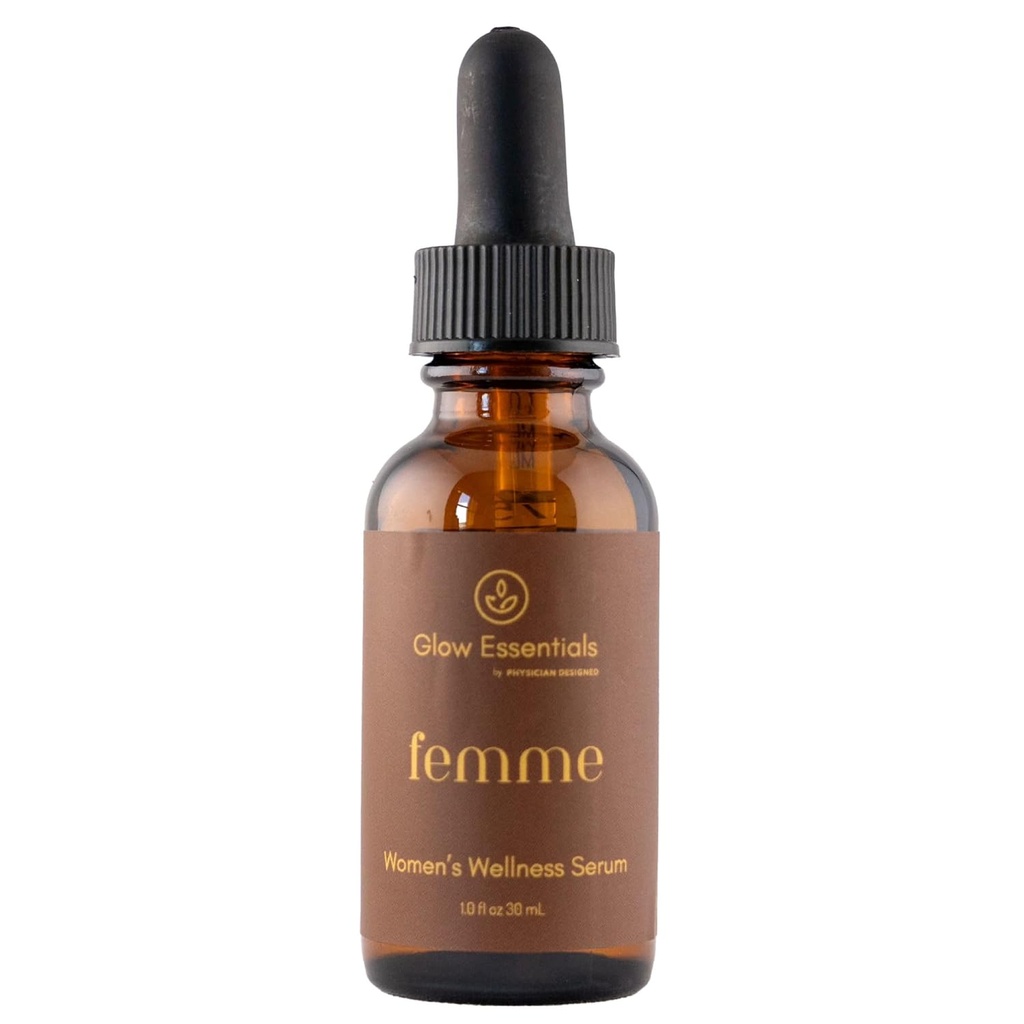 Medico progettato Femme - Topical Progesterone Siero | equilibrio ormonale per le donne | 20 mg di progesterone USP bioidentico | 1 FL oz 30 mL