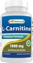 Best Naturals L-Carnitine Fumarate 1000mg per Tablet - 120 Count - Aumenta l'energia cellulare