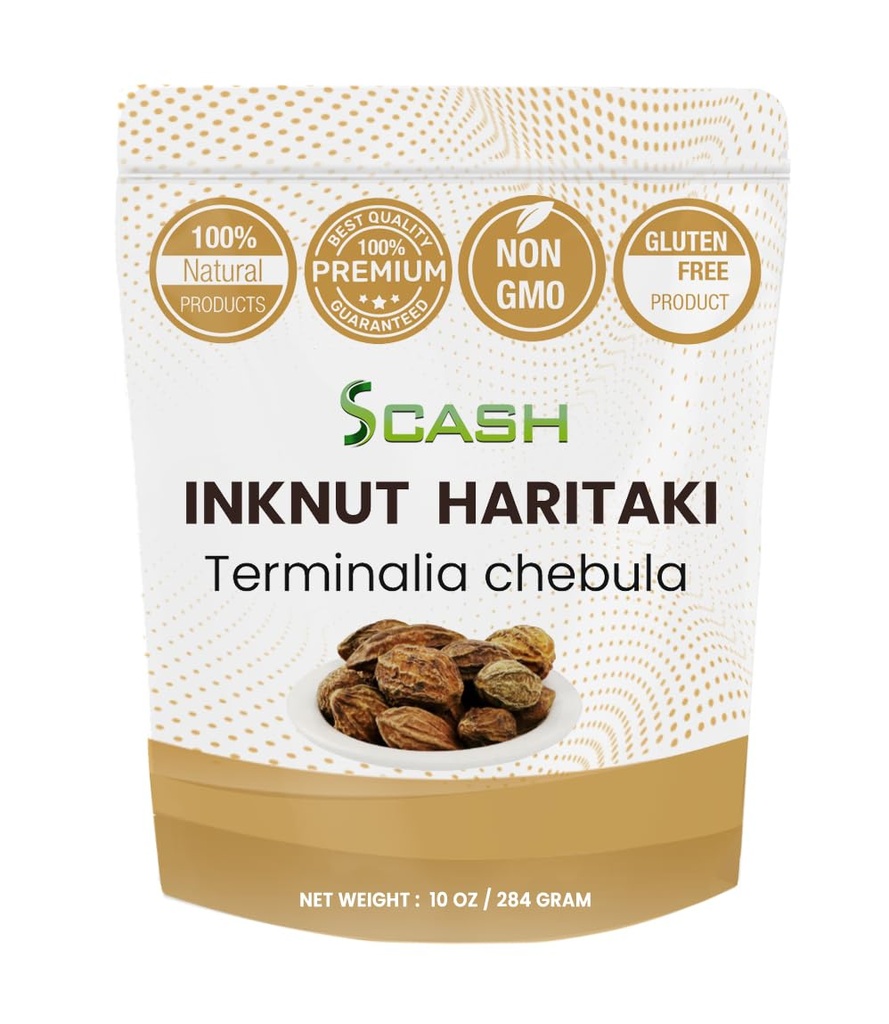 Haritaki/Inknut Whole for Dark Circles | 10 Ounce (283 Grammi) | 100% erba naturale | Chebula Terminalia