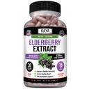 Kaya Naturals Elderberry Immune Support - Estratto di sambuco, Vitamine Premium Antiossidante Ricco, 1200mg Immune System Booster Sambucus Capsules - 30 Count