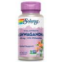 SOLARAY Vital Extracts Ashwagandha 470mg - Potente Adaptogen - Ashwagandha Integratori w/ 7mg Withanolides, Supporto Benessere, Vegan, Non-GMO, Lab Verified, 60-Day Guarantee, 60 Servings, 60 VegCaps