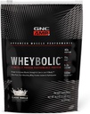 GNC AMP Wheybolic polvere proteica clinicamente provata, 40g proteine del siero, BCAA, leucina, aumenta la resistenza muscolare, costruzione del muscolo, 3 ° partito testato, senza glutine, Vaniglia classica, 10 porzioni
