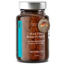 CLAV® Zinc Bisglycinate 25mg - 180 Compresse (6 mesi di fornitura) - Integratore di zinco naturale - Glicinato di zinco vegano per il supporto immunitario e della pelle