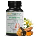 Adv. Pure Lung | Cleanse polmonare e Detox | Supplemento respiratorio a base di erbe per il supporto polmonare con Chaga Mushroom, Curcumin Turmeric, Honeysuckle Flower, Astragalus, Quercetin, Pomegranate