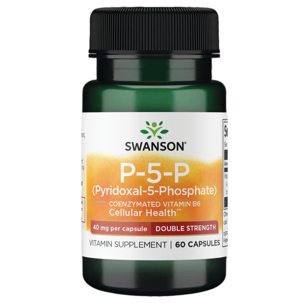 Swanson P-5-P (Pyridoxal-5-Phosphate) Vitamina B-6 40 Milligrammi 60 capsule