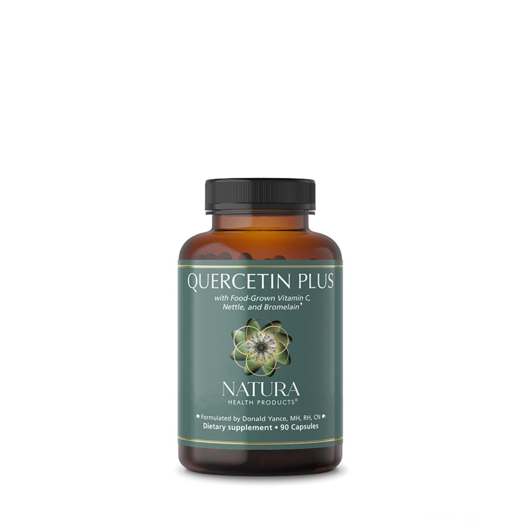 Natura Health Products Quercetin Plus Supplement - Modulates Healthy Immune and histamine Response - Con Bromelain, Vitamina C, Nettle Leaf & Quercetin (90 capsule)