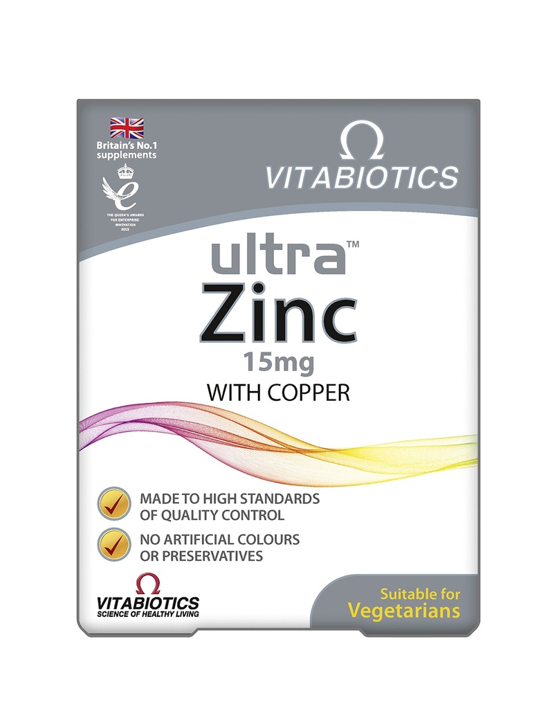 Vitabiotici ultra zinco 15mg con Rame 60 compresse da Ultra
