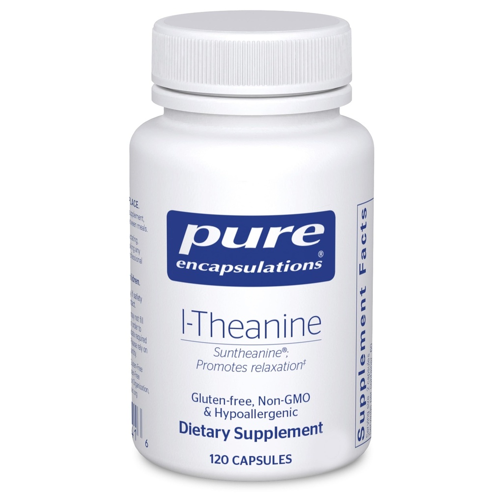 Pure Encapsulations L-teanina - Aminoacido Supplemento al supporto Rilassamento, Stress & Nervous System - 120 capsule