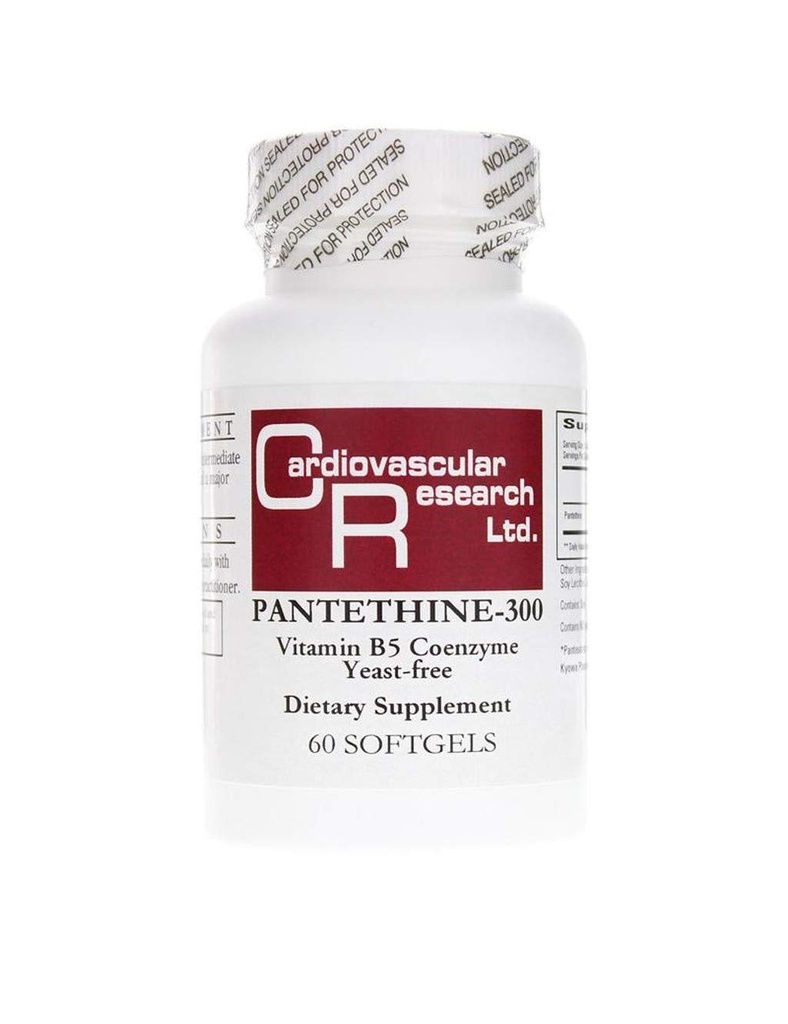 Pantethine-300 Vitamina B5, Bianco, 60 Conte