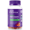 Nuovo Capitolo Organic Fiber Gummies for Adults & Kids (Age 4+), Fibra prebiotica a base vegetale per la salute digestiva, Vegan, Non OGM, USDA Organic, Gluten Free, Citrus-Berry Flavored, 60 ct