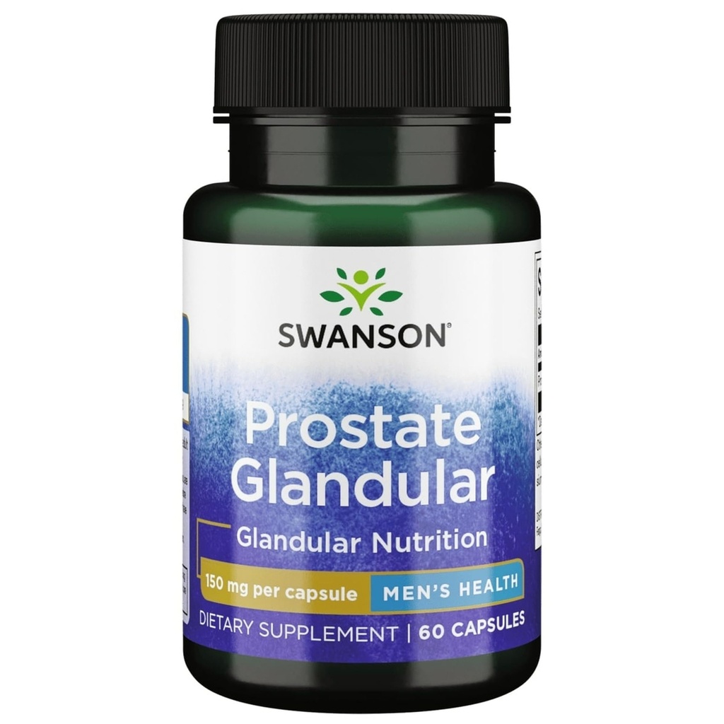 Swanson Raw Prostate Glandular 150 Milligrammi 60 capsule