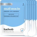 Baebody Advanced Snail Mucin Under Eye Patches for Women & Men (6 coppie) - Under Eye Masks for Dark Circles and Puffiness - Con Niacinamide - Ridurre le linee sottili e le rughe
