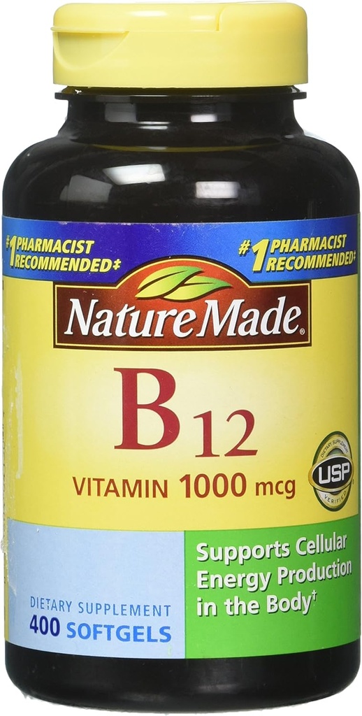 Vitamina B12 1000 mcg., 400 Softgels